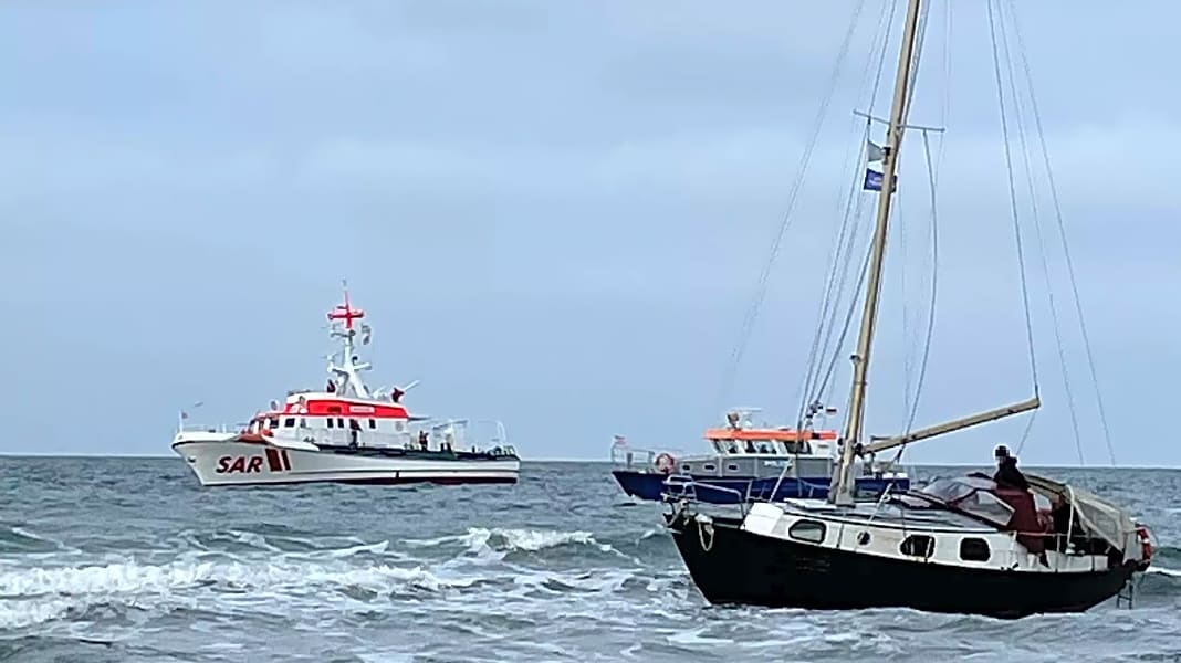 Seenotfall: Zwei Boote an der deutschen Ostseeküste gestrandet