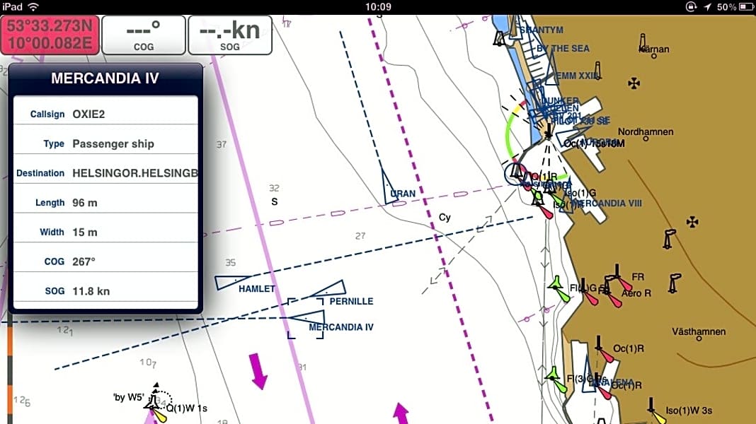 Ipad-Navigation: Seapilot: Seekarten und AIS fürs iPad