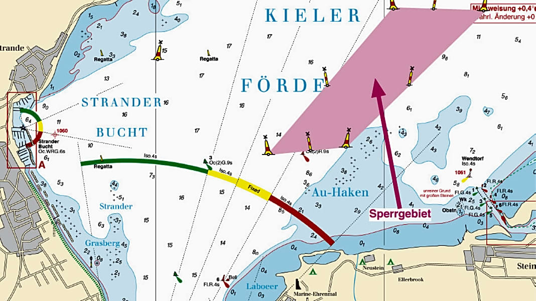 Ostsee: Sperrgebiet auf der Kieler Förde
