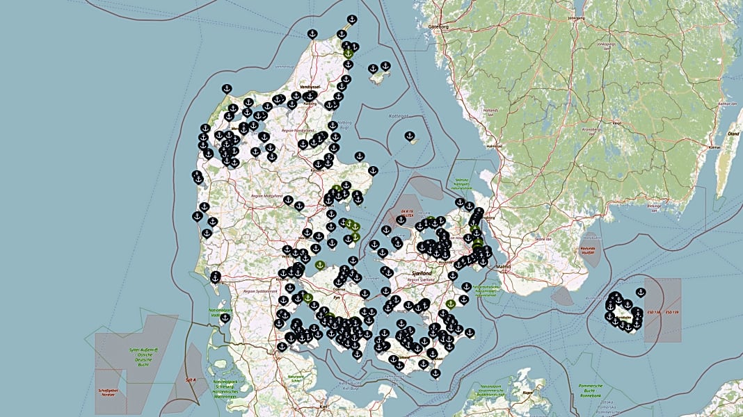 Törnplanung: Online-Hafenhandbuch für Dänemark