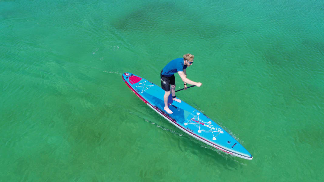 SUP-Fahrtechnik: Streckenschlag und flinke Turns