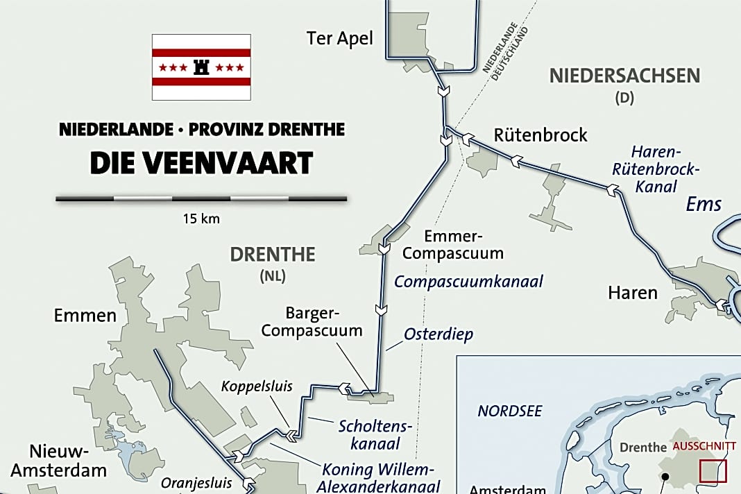 Auf eigenem Kiel durch die Provinz Drenthe