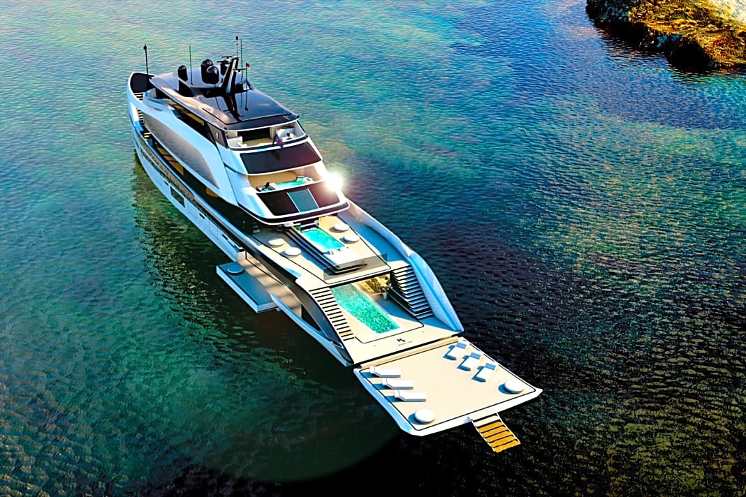 Der neue 62-m-Entwurf von H2 Yachts.