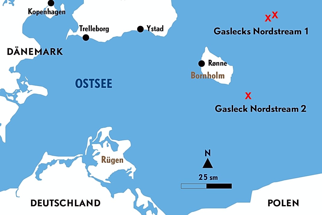 Sicherheit: Gefährliche Gaslecks in der Ostsee – Sperrzonen