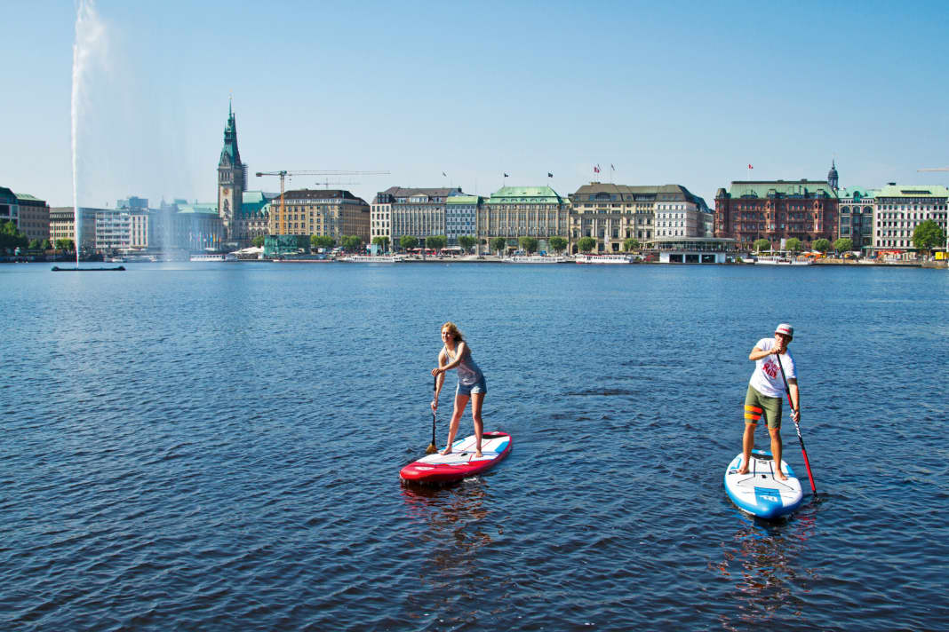 Schicke Skyline an der Binnenalster