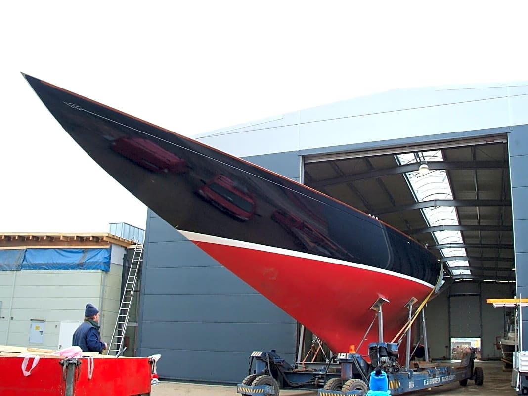 "Sphinx": Eine 1939 bei Abeking & Rasmussen gebaute 12mr Yacht, deren Restaurierung 2008 zur Gründung der Robbe & Berking Werft führte.