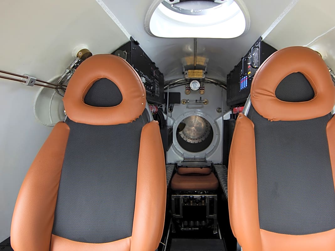 Das Cockpit des VAS Submarine.