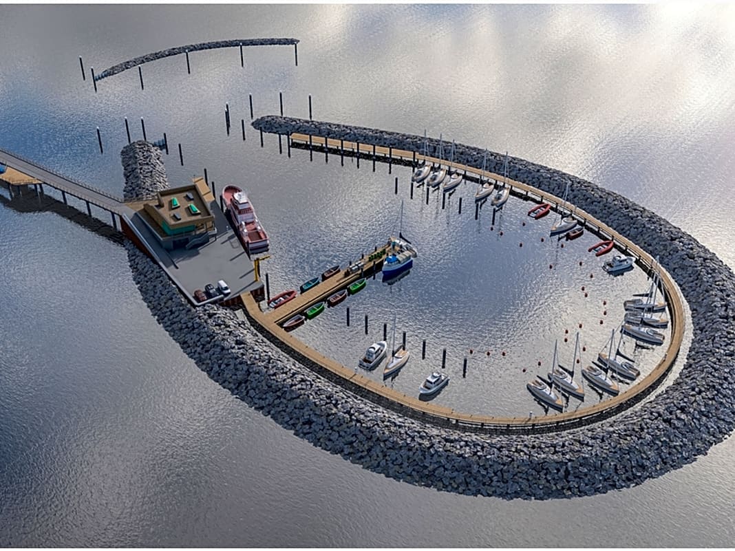 Bau des Inselhafens Prerow hat begonnen