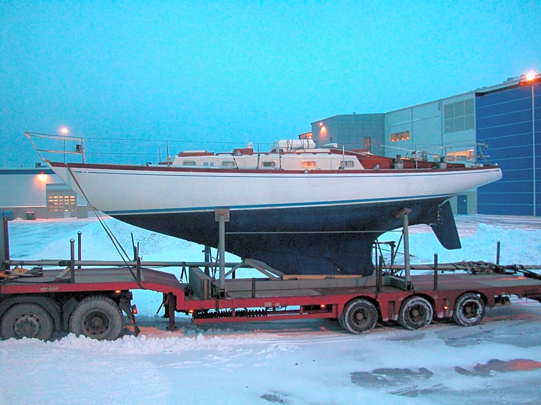 Die erste echte Swan, eine 36er: "Tarantella" im finnischen Schnee