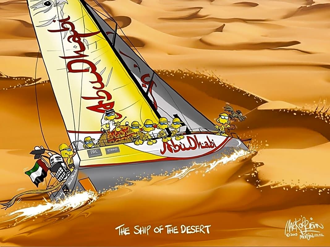 Abu Dhabi Ocean Racing: Das Wüstenschiff