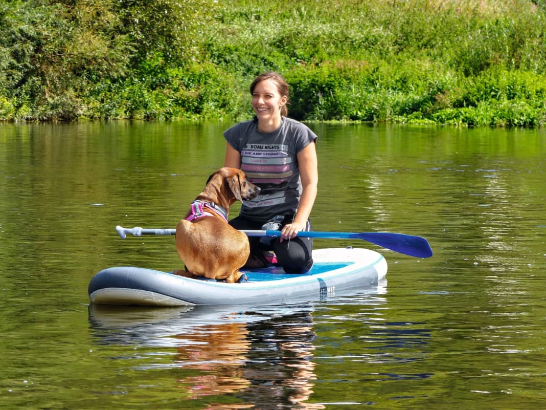Paddeln mit Hund