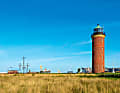 Der Hamburger Leuchtturm ist eines der Wahrzeichen von Cuxhaven. Er war seit 1805 in Betrieb. 2001 wurde das Feuer gelöscht. Heute ist das historische Gebäude im Privatbesitz