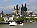Köln: Blick über den Rhein auf die Altstadt mit Dom