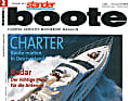 80er, 90er (im Bild) und 2000er: Die Boote und die Titel­gestaltung änderten sich im Lauf der Jahrzehnte, das BOOTE-Logo und unser Themenspektrum sind geblieben
