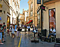 Straßenmusikanten im historischen Zentrum von Montpellier