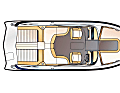 Viper 225 Toxxic: Wer einen starken „Schlepper“ besitzt, kann mit der 1700 kg schweren und 2,55 m breiten Viper auch auf der Straße verreisen. Im Schlepp hat er damit einen 6,80 m langen Bowrider made in Germany, der mit Innenbordmotoren (bis 350 PS) motorisiert wird. Bequeme Sofas und Sonnenliegen sind Standard.