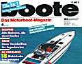 80er (im Bild), 90er und 2000er: Die Boote und die Titel­gestaltung änderten sich im Lauf der Jahrzehnte, das BOOTE-Logo und unser Themenspektrum sind geblieben