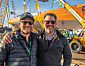 Die Brüder Alex und Mike Pincus von der New Yorker Event-Gastronomie "Crew" sind die neuen Eigner der einzigartigen Yacht   