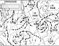 Analysekarte des britischen meteorologischen Instituts (UKMET) 
