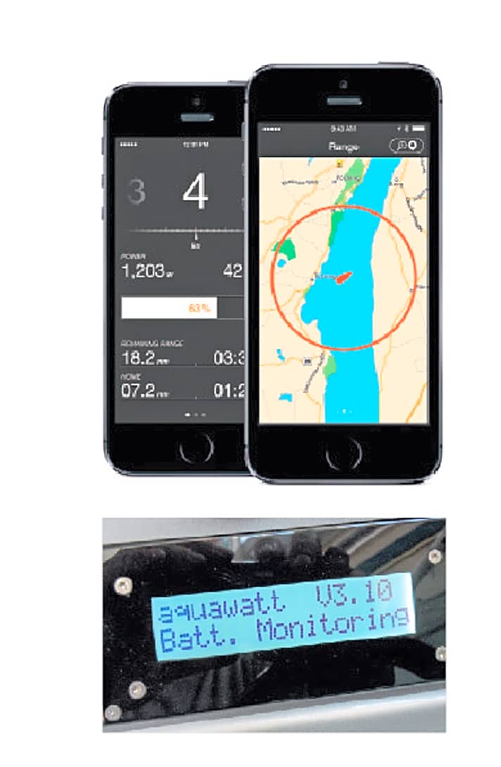   Displays und Apps wie TorqTrac informiern den Skipper wie es um den Motor und wichtiger noch um die Batterieladung/Reichweite steht.