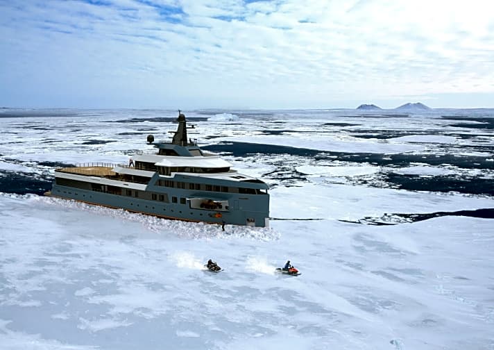 Eisbrecher-Yacht: EYOS lieferte die Eisklassen-Expertise. | e.