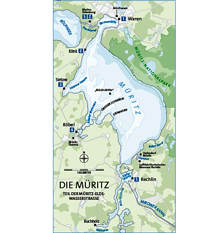 Die Müritz | Karte: Christian Tiedt