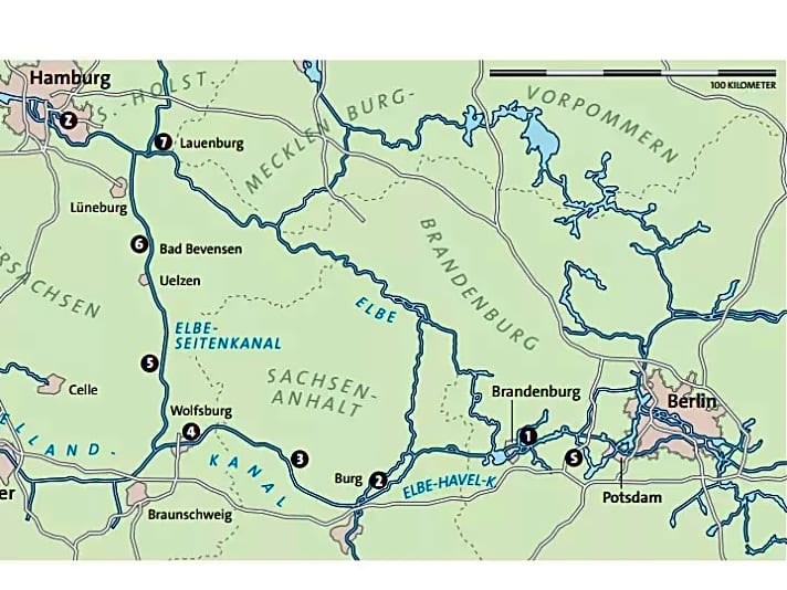 Insgesamt führt uns unser Herbsttörn auf gut 350 Kilometern über die Havel, den Elbe-Havel-Kanal, den Mittellandkanal, den Elbe-Seitenkanal und die Elbe durch fünf Bundesländer