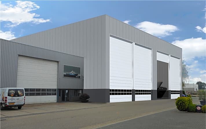   In der neuen Werfthalle können bis zu 40 Meter lange Neubauten entstehen.