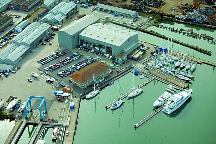   Oyster-Standort Southampton. Die Yachtbauer fertigen zudem in Wroxham. 