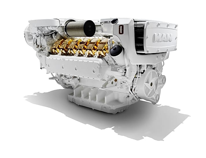   MAN V12 1800: Das Flaggschiff der neuen EPA Tier 3-Motorenreihe besitzt eine Leistung von 1324 kW.
