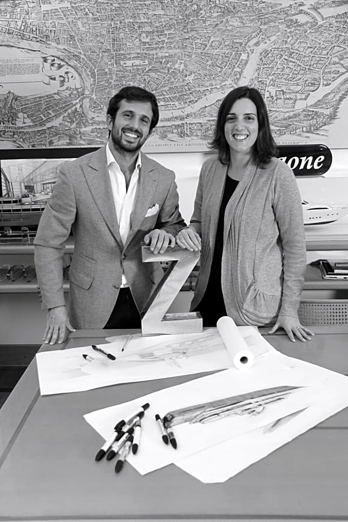   Zuccon Superyacht Design: Martina und Bernardo Zuccon führen die neue und auf Großformate fokusierte Abteilung.