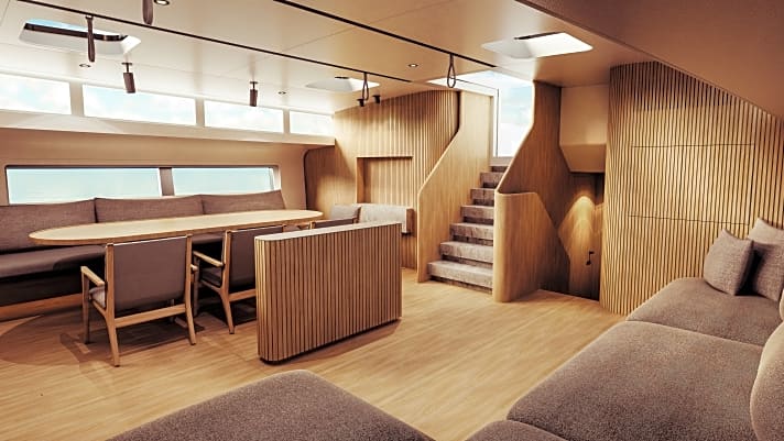   Kooperations-Interior:  Die Kopenhagener Norm Architects  arbeiteten mit dem englischen Studio Design Unlimited zusammen. 