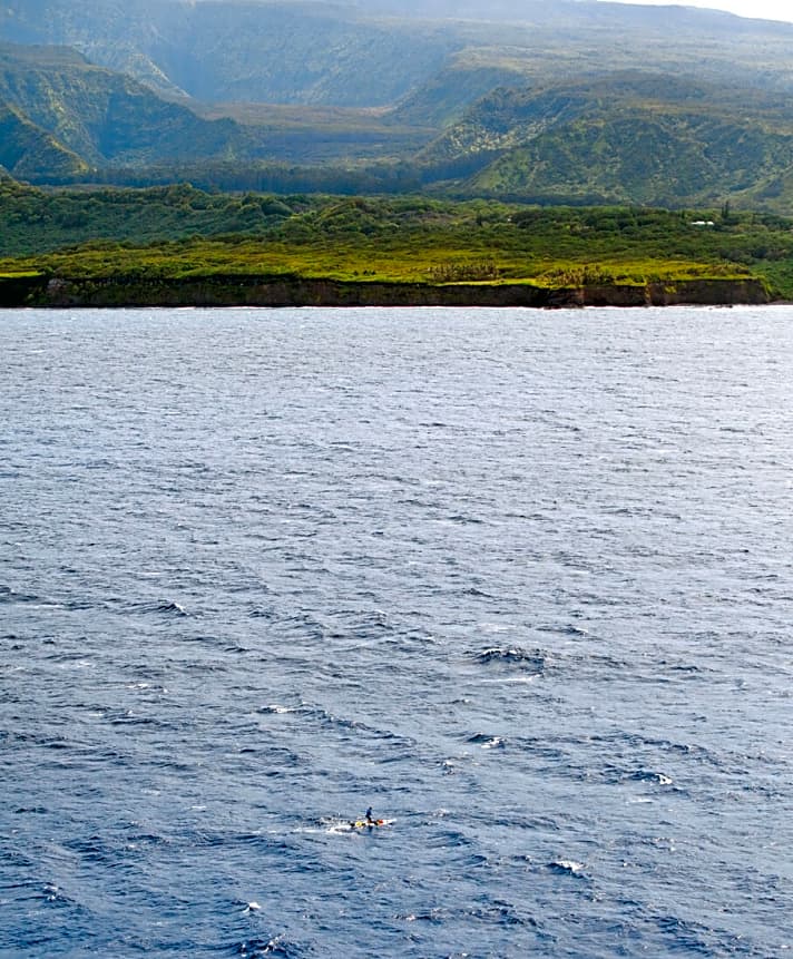   480 Kilometer paddeln ohne Landgang zwischen Big Island und Kauai.