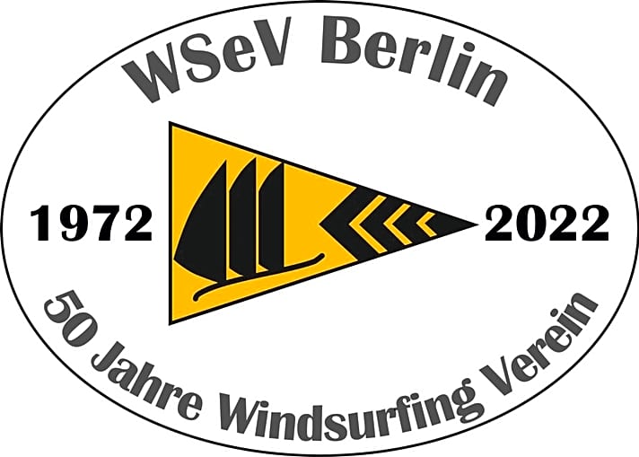 Jubiläums-Logo des Windsurfing Vereins Berlin