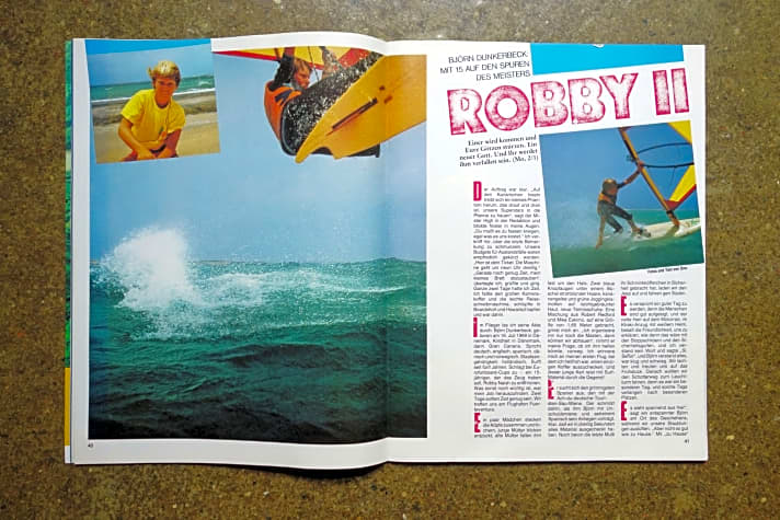   1984 prophezeite das surf Magazin bereits eine große Zukunft.