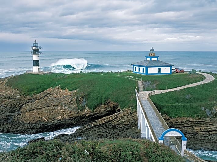 Die Insel La Pancha liegt direkt an der Grenze zwischen den spanischen Regionen Galicien und Asturien.