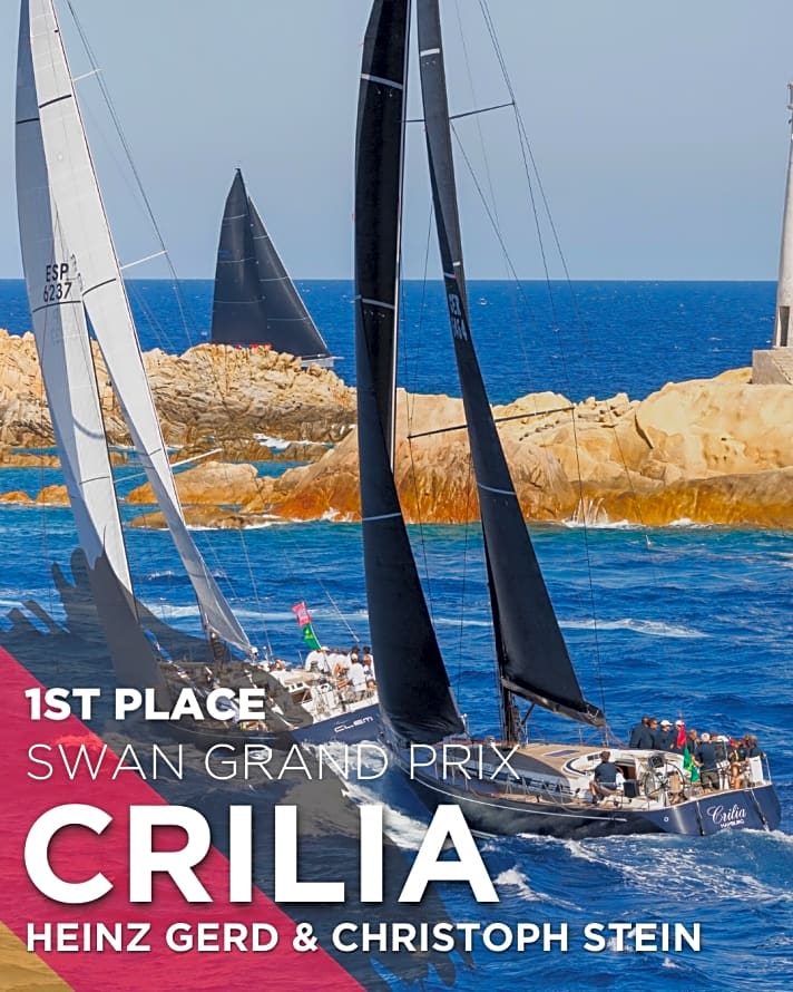 Jedem Siegerboot wurde ein Champion-Plakat gewidmet – hier das für die “Crilia”-Crew