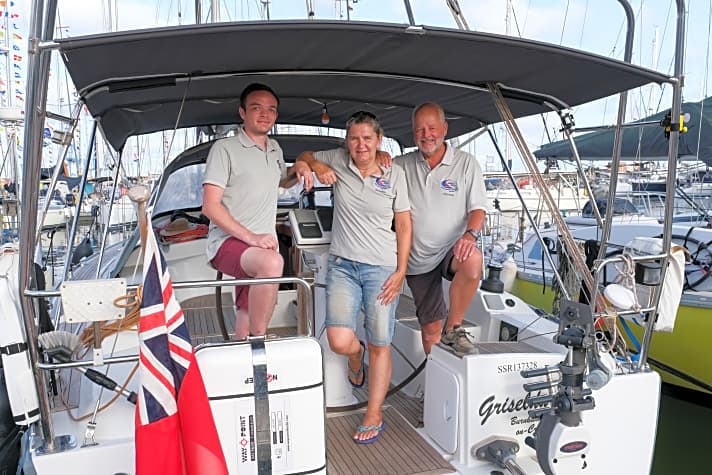   Die Crew von Nicola Stamp auf der Hanse 370 “Griselda”