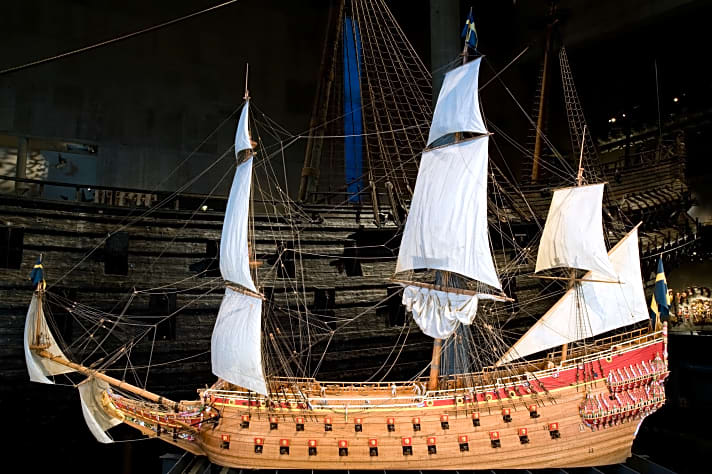 Das Schwesterschiff “Vasa” im Modell