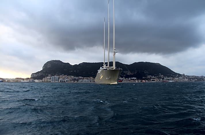   „Saling Yacht A“ in Gibraltar