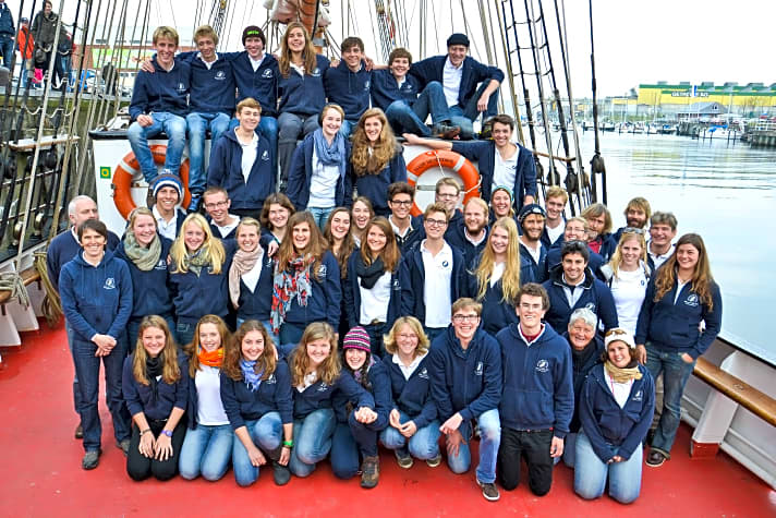   Die Teilnehmer der 14. "Klassenfahrt" der "Thor Heyerdahl"
