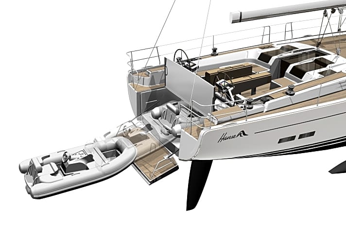   Tochterboot mit Jet-Antrieb: Garage für ein schnelles Rib