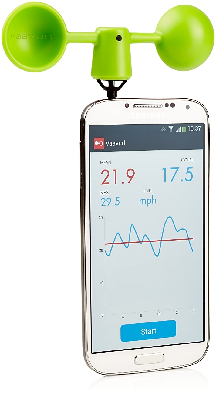  Vaavud bietet das Schalenrad auch in einer Version für Samsung-Galaxy-Geräte an