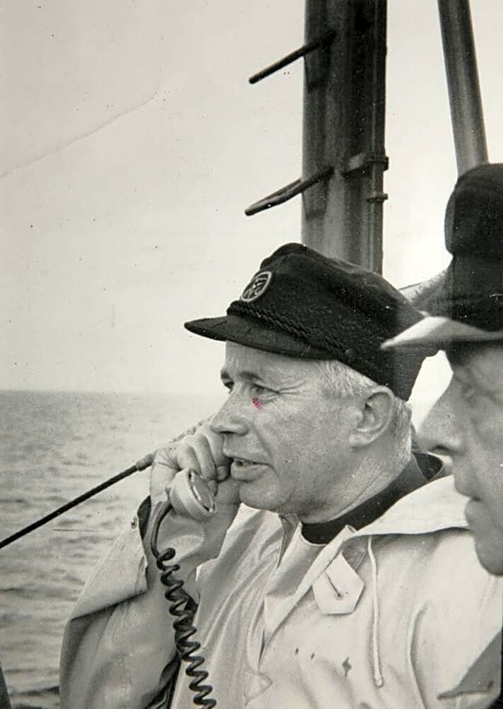   Otto Schlenzka 1966 während der Starboot-Weltmeisterschaft in Kiel
