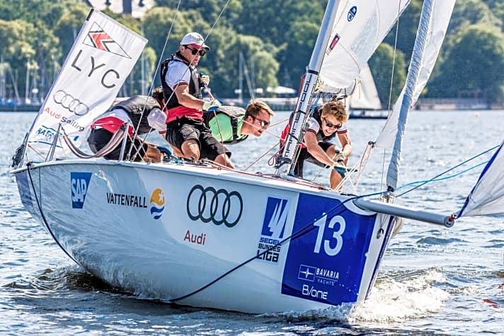   Starker Auftritt von Simon Grotelüschen und seinem Team vom Lübecker Yacht-Club