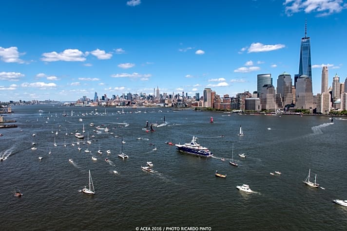   Großes Segelkino auf dem Hudson River: zweiter und letzter Tag der ACWS-Regatta vor New York