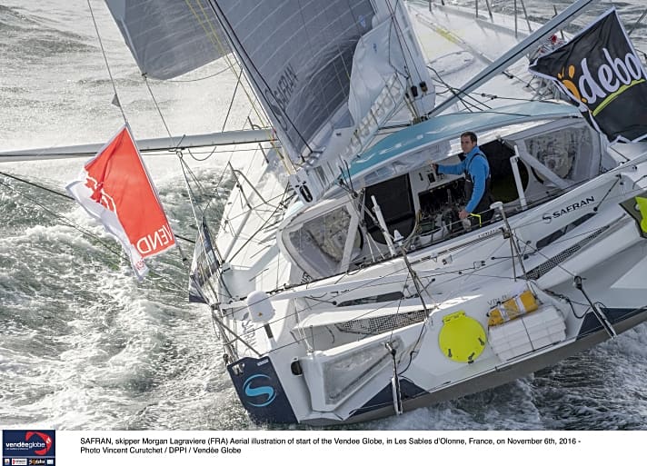   Ohne Fortune: "Safran"-Skipper Lagravière musste bei seiner Vendée-Premiere mit kaputtem Ruder aufgeben