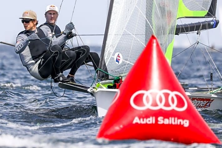   Individuell und bei der Kieler Woche von Audi beflügelt: die Rio-Bronzemedaillen-Gewinner Erik Heil und Thomas Plößel