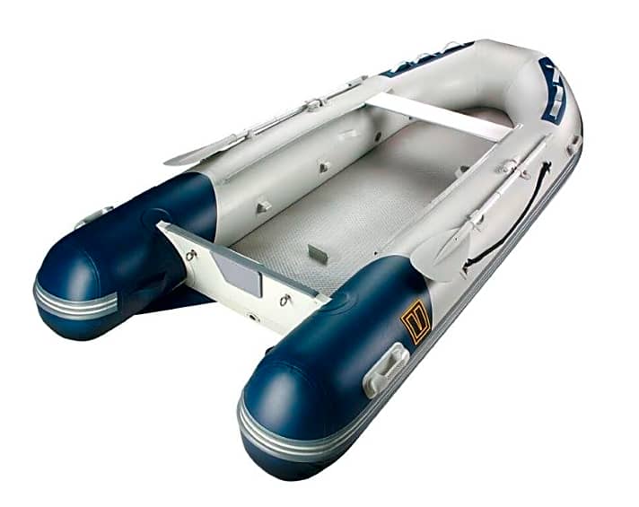   Die Schlauchboote der VIB-Serie sind mit unterschiedlichen Böden erhältlich. Praktisches Detail: Die Sitzbank kann verschoben werden, je nachdemm ob mit Außenborder gefahren oder gerudert wird