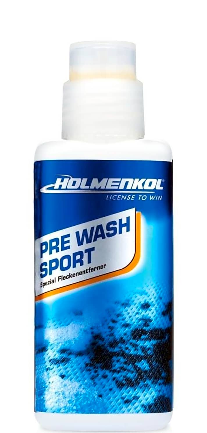   "Pre Wash Sport" von Holmenkol ist ein Fleckenentferner. Auch die Ölzeug-Hersteller bieten manchmal eigene Waschmittel an